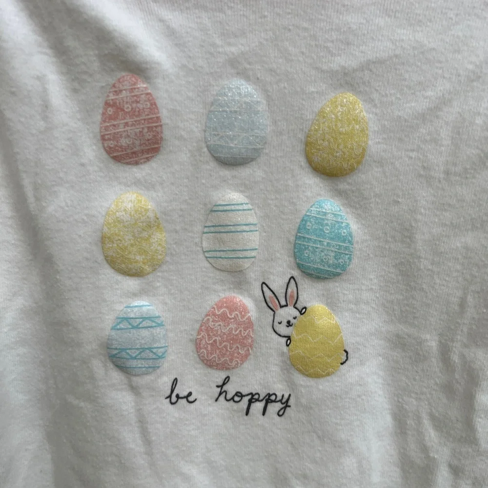 Carter’s 24M White, Pink, Blue and Yellow Be Hoppy Bunny Easter Onesie